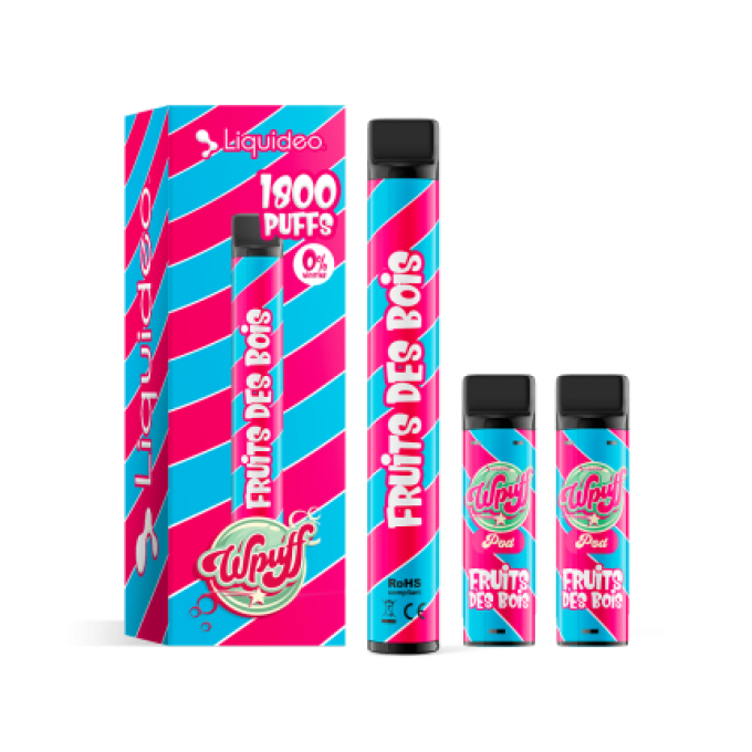 STARTER KIT EN 1.7% DE NICOTINE- WPuff Pods 2.0 (Batterie + 3 Pods)