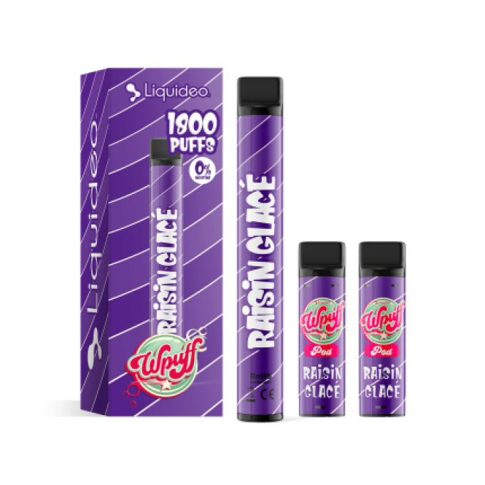 STARTER KIT EN 0.9% DE NICOTINE- WPuff Pods 2.0 (Batterie + 3 Pods)